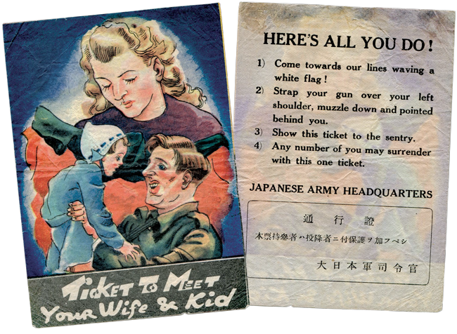 Ticket to meet your wife and kid leaflet