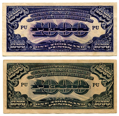 Philippines 1000 Pesos variations